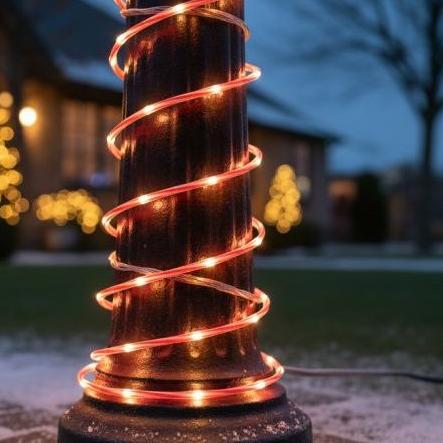 33FT Solar Rope Lights, 200 LED Waterproof Candy Color Outdoor