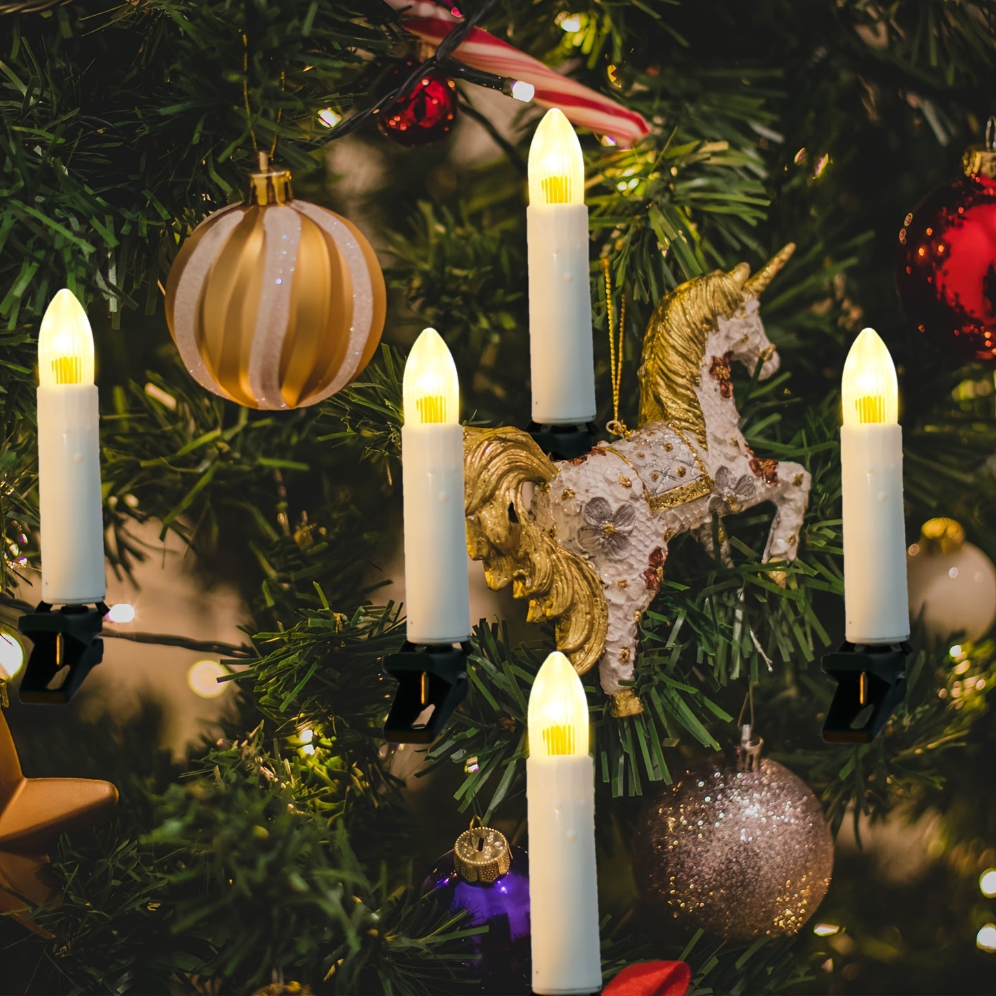 12 FT 20 LED Candle String Lights