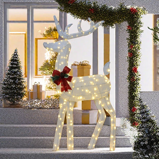 5 FT LED Reindeer Decoration with 200 Warm White Lights