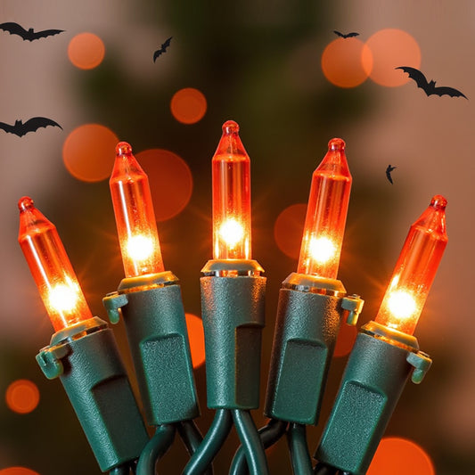 13 FT Mini Lights with Green Wire Connectable String Lights