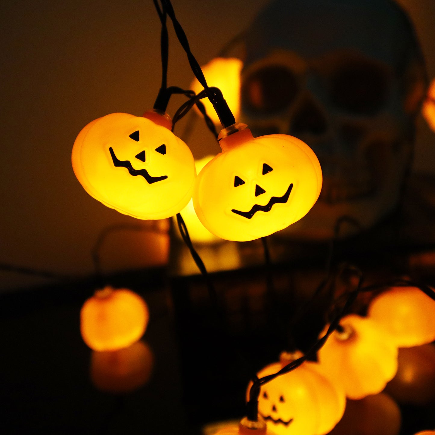 11 FT 20 LED Halloween Pumpkin String Lights