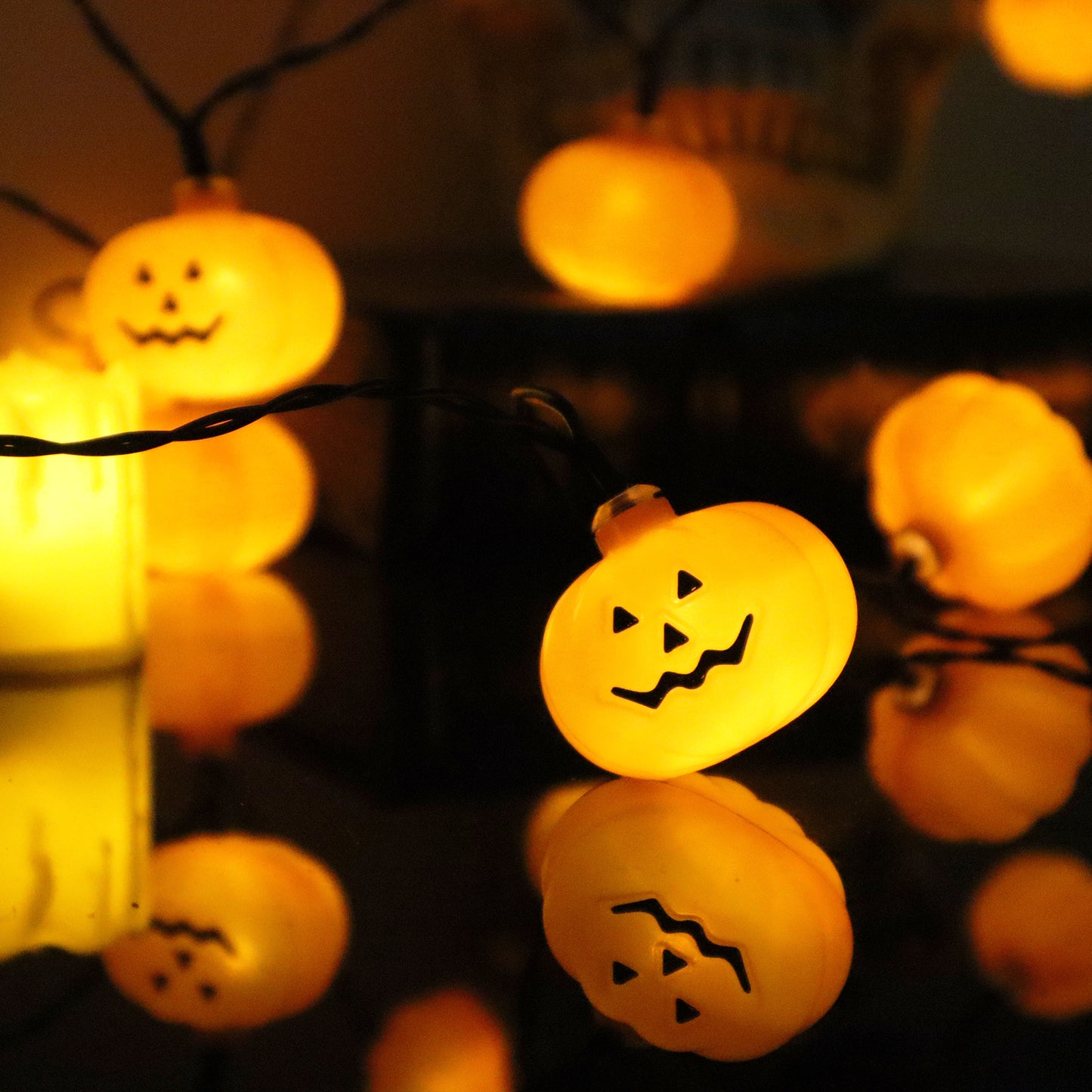 11 FT 20 LED Halloween Pumpkin String Lights