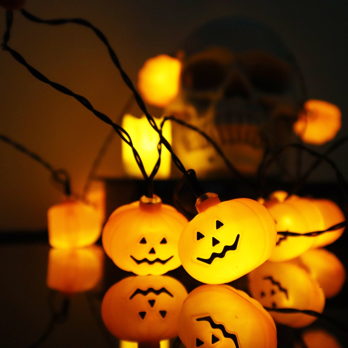 11 FT 20 LED Halloween Pumpkin String Lights