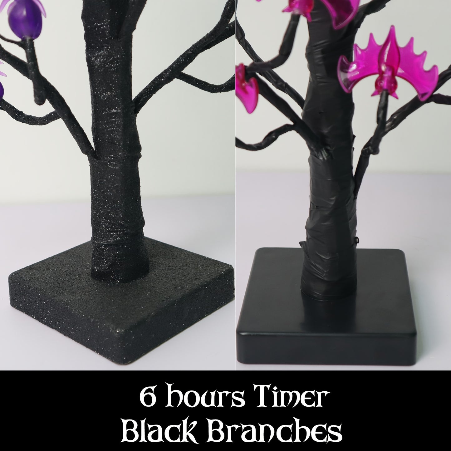 Spooky LED Bonsai Tree with Spiders & Bats