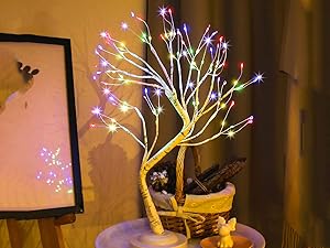 18" 108 LED Birch Tree with 8 Light Modes