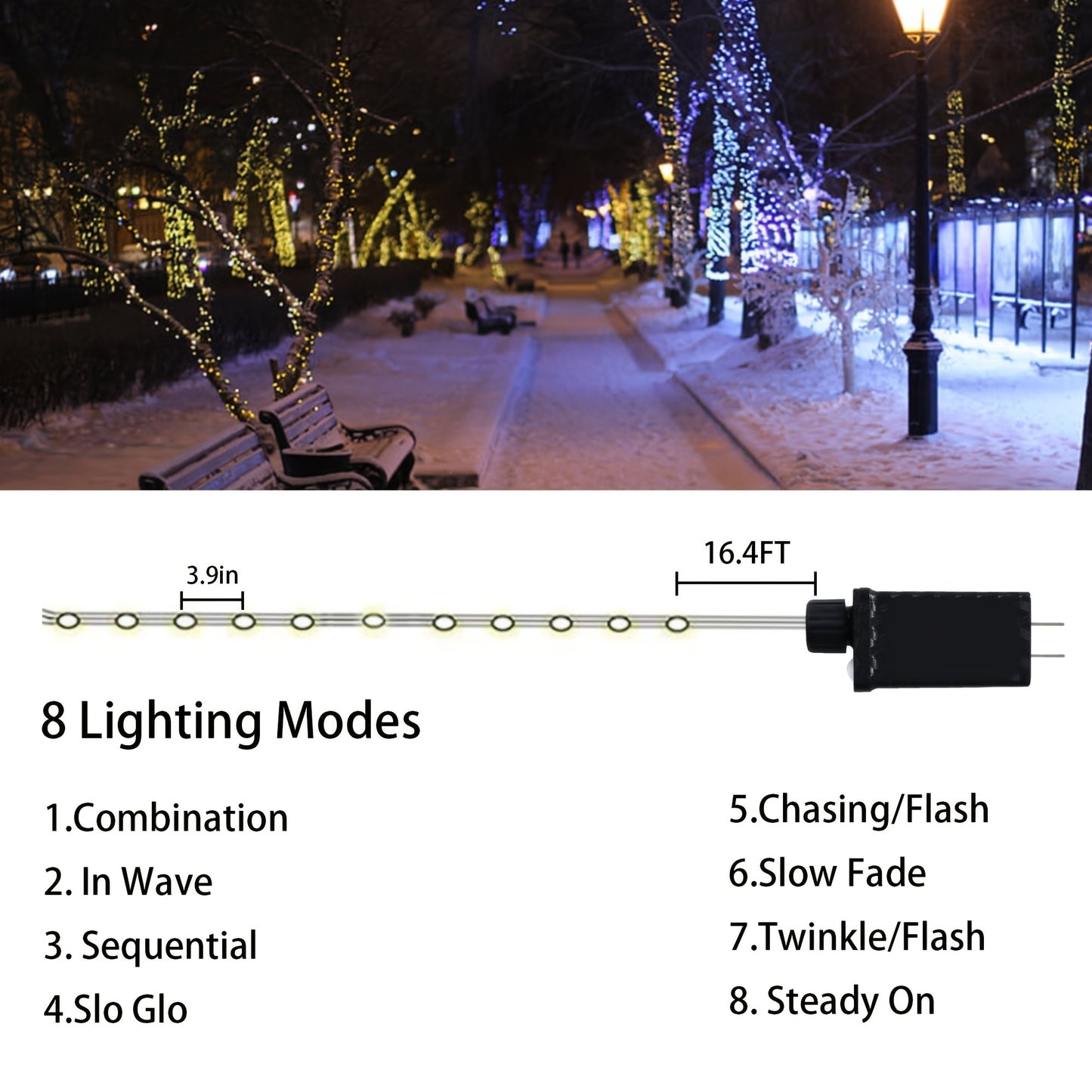 82FT 200 LED Green Wire String Lights