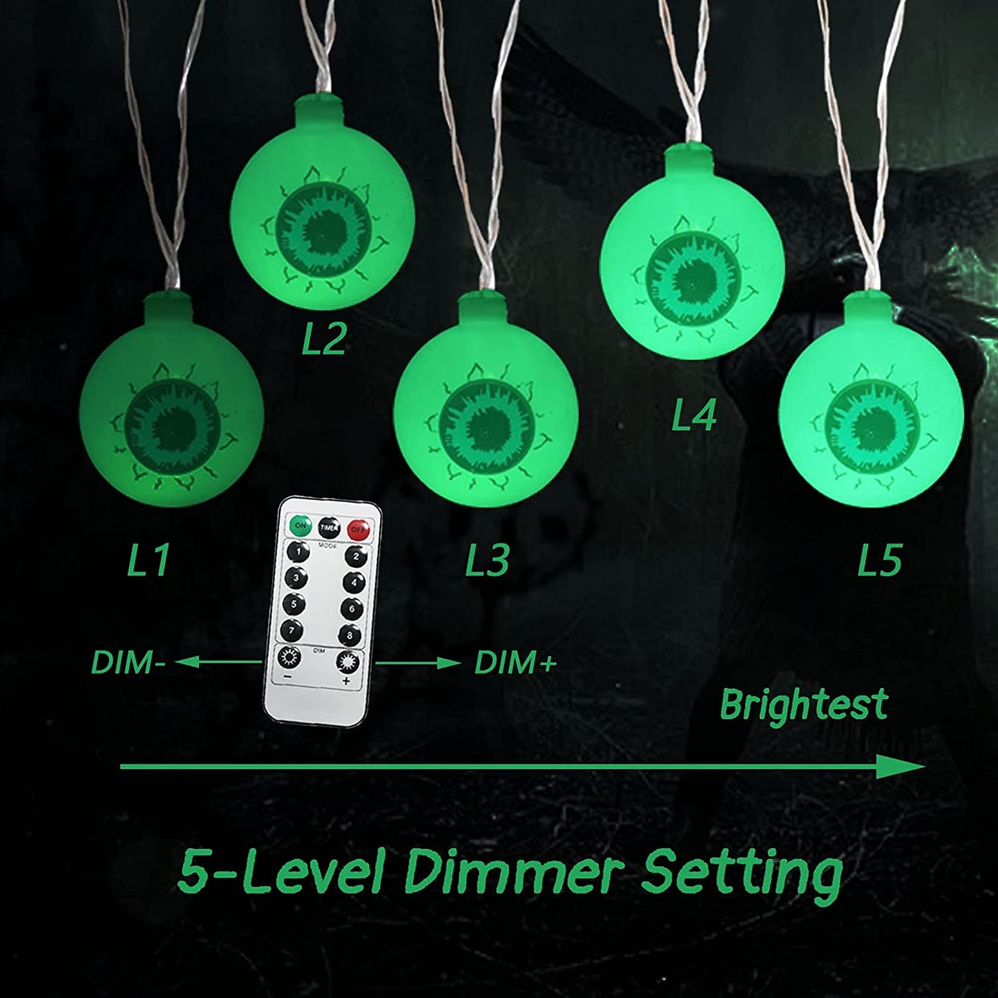 30 LED Eyeball String Lights