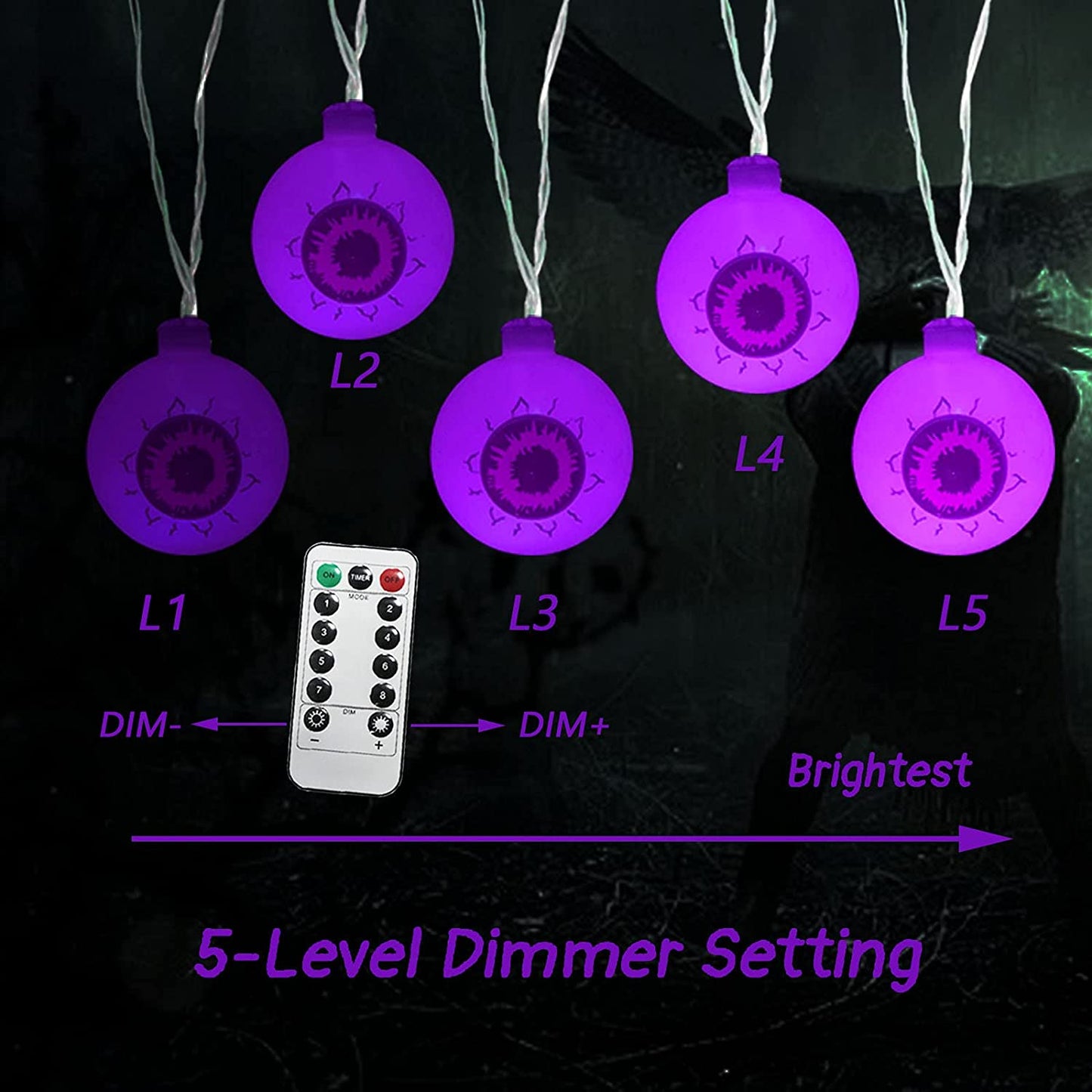 30 LED Eyeball String Lights