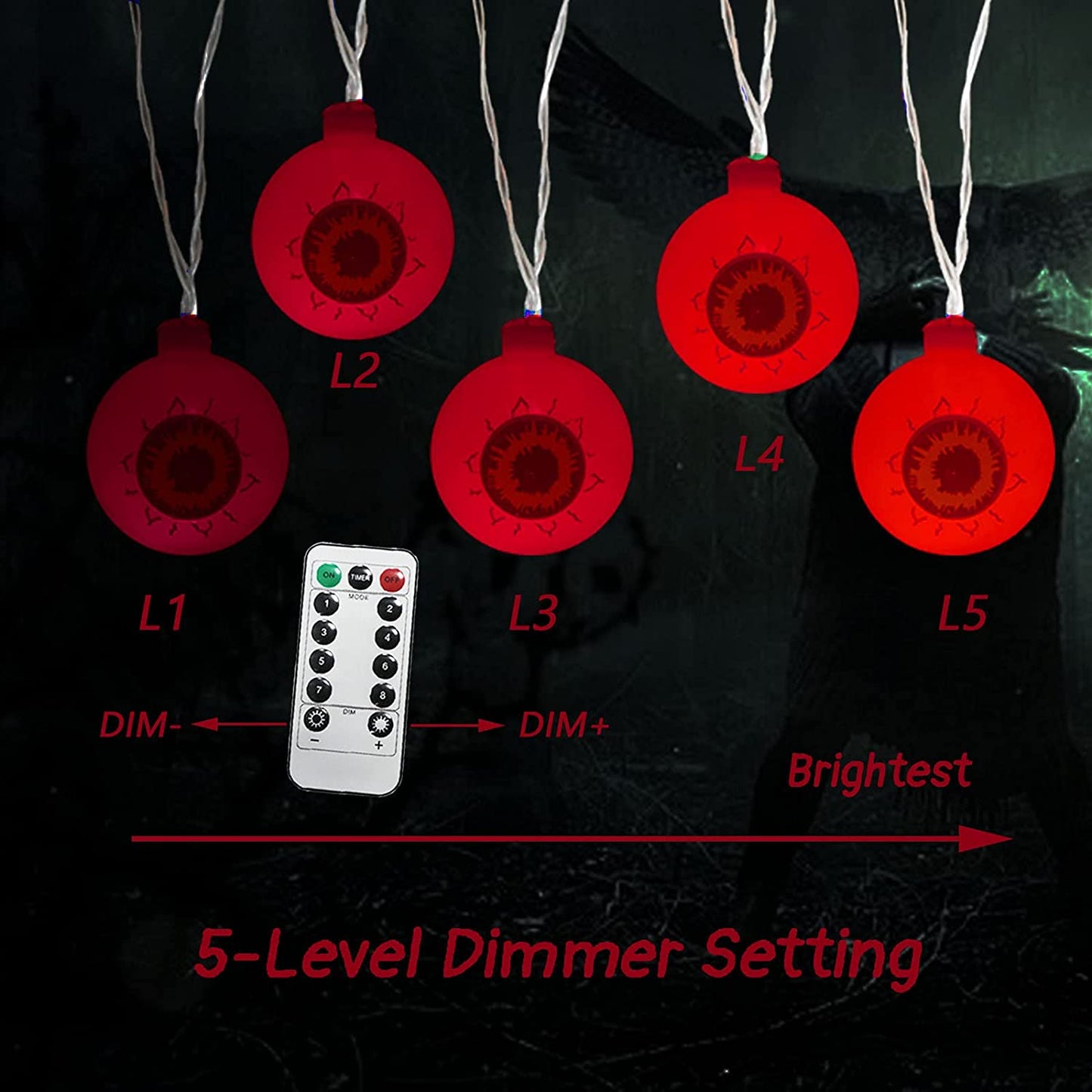 30 LED Eyeball String Lights