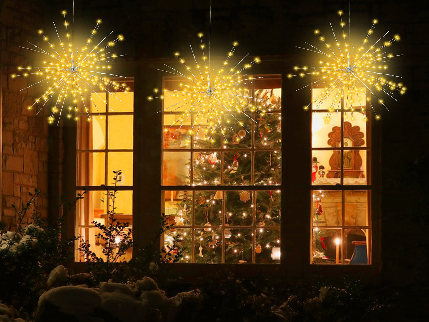 250L Warm White Exploding Star Light