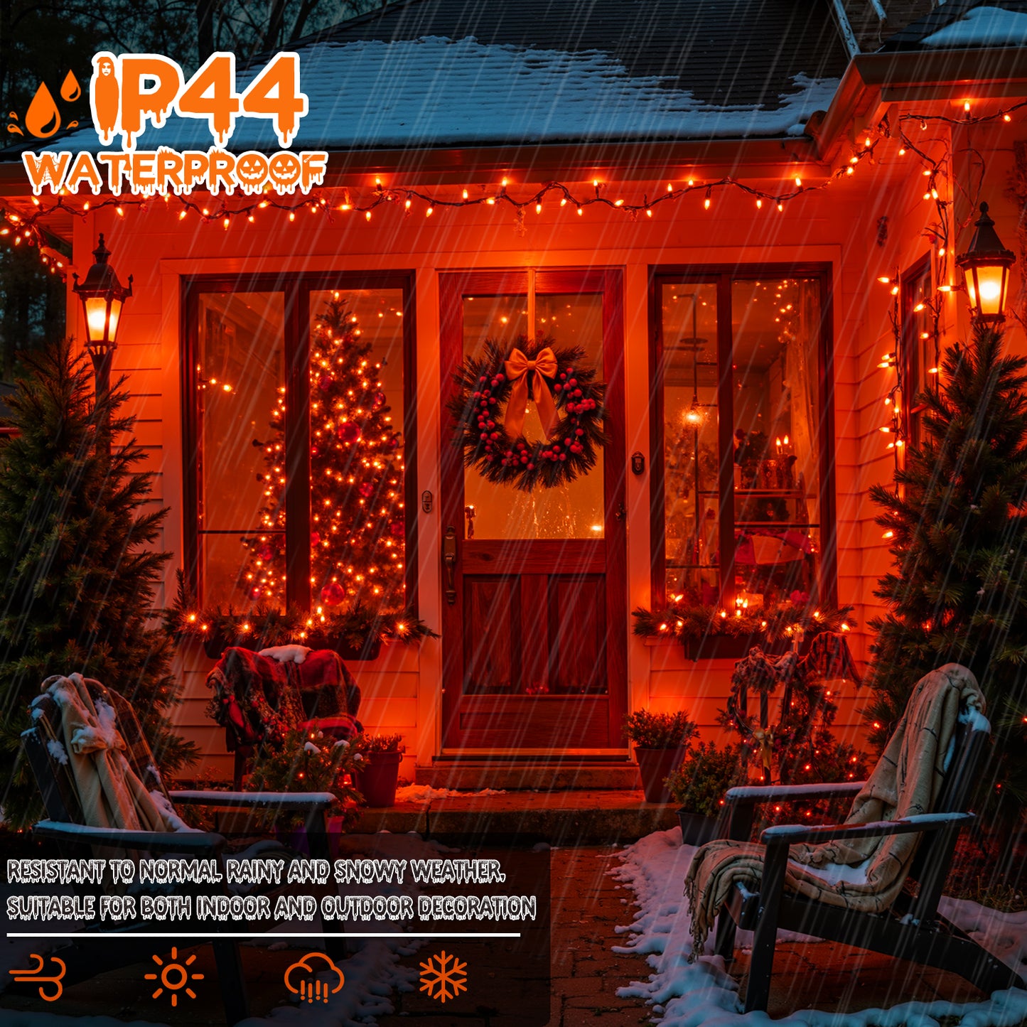 13 FT Mini Lights with Green Wire Connectable String Lights