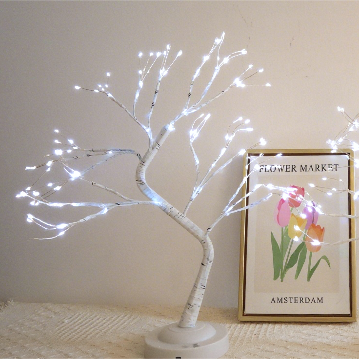 18" 108 LED Birch Tree with 8 Light Modes
