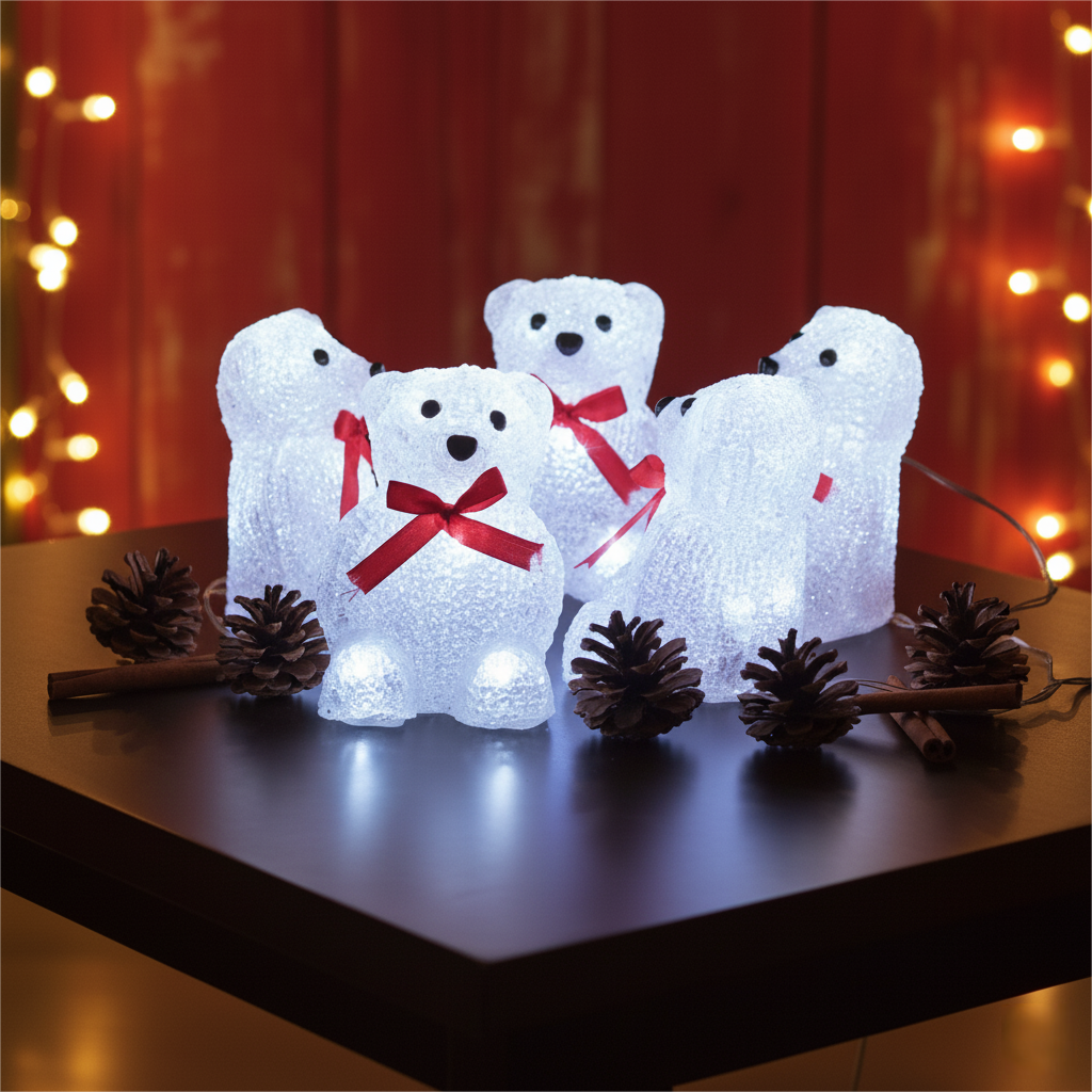 Small Sitting Acrylic Bears