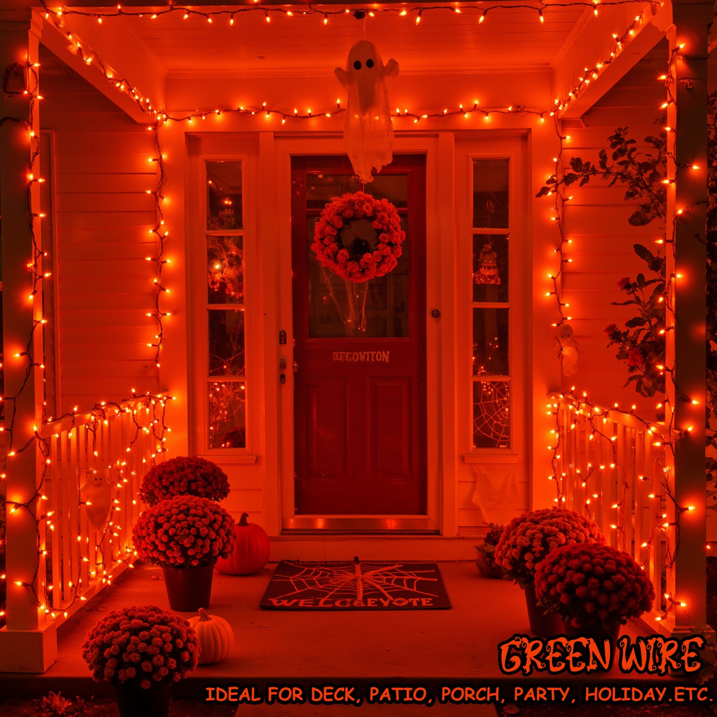 13 FT Mini Lights with Green Wire Connectable String Lights
