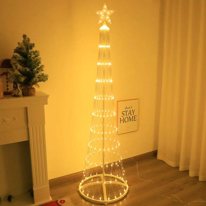 6ft Warm White Flagpole Net Light