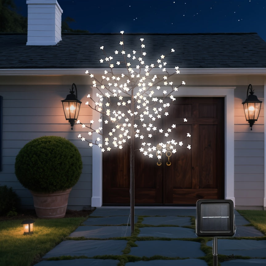 6 Ft 200 LED Cool White Cherry Blossom Artificial Tree Lights
