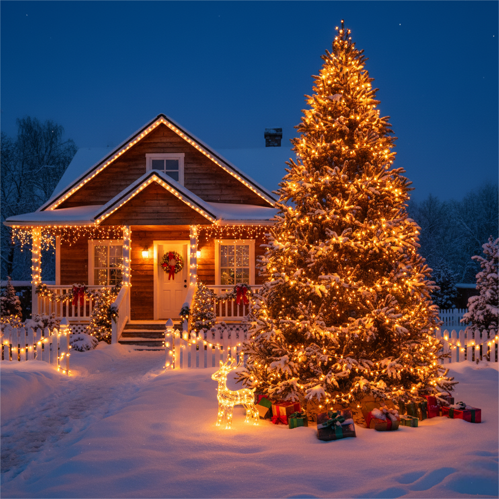 100Ft Warm White Rope String Lights