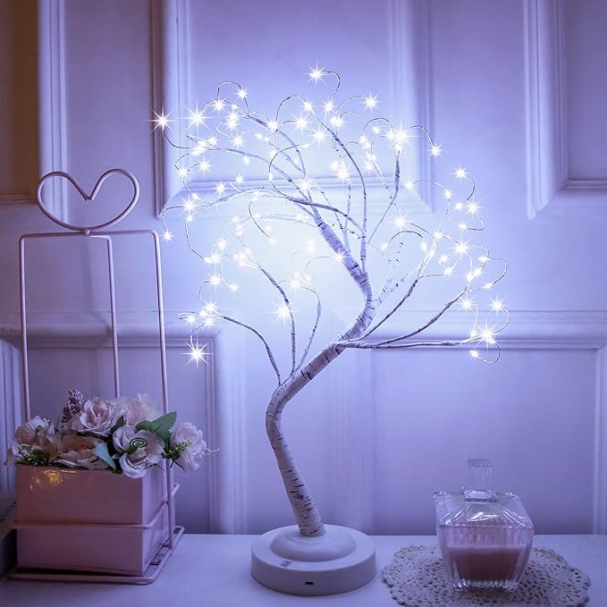 18" 108 LED Birch Tree with 8 Light Modes