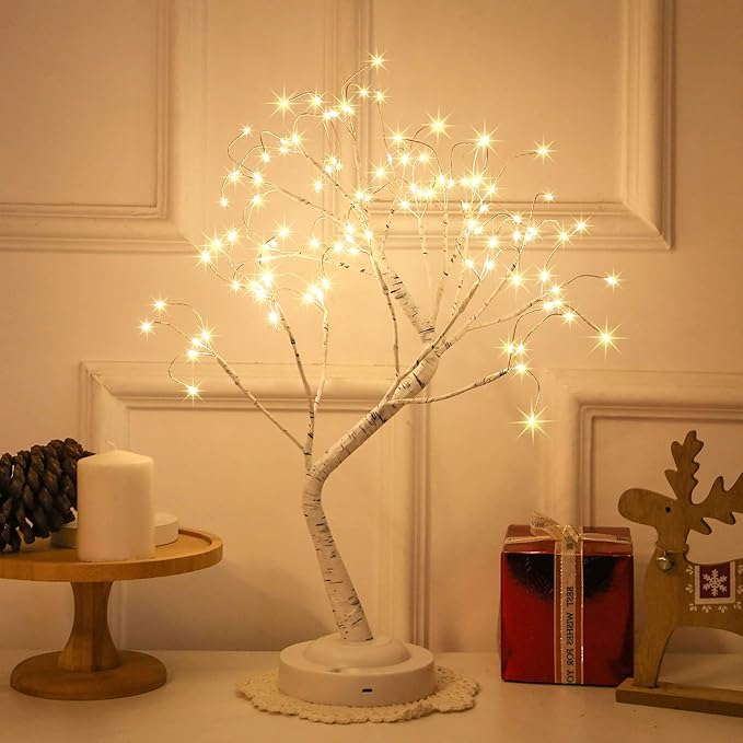 18" 108 LED Birch Tree with 8 Light Modes