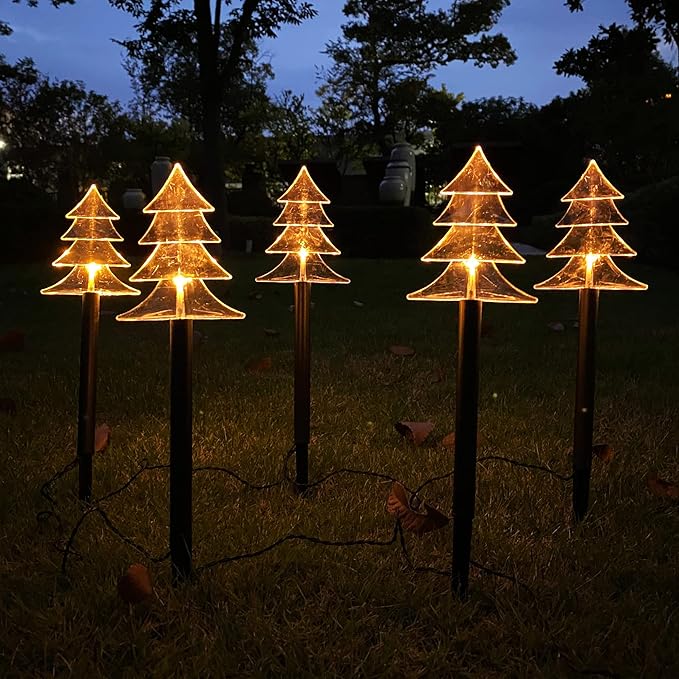 6.3FT 5 Pack Pathway Lights Christmas Tree Lights