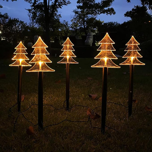 6.3FT 5 Pack Pathway Lights Christmas Tree Lights