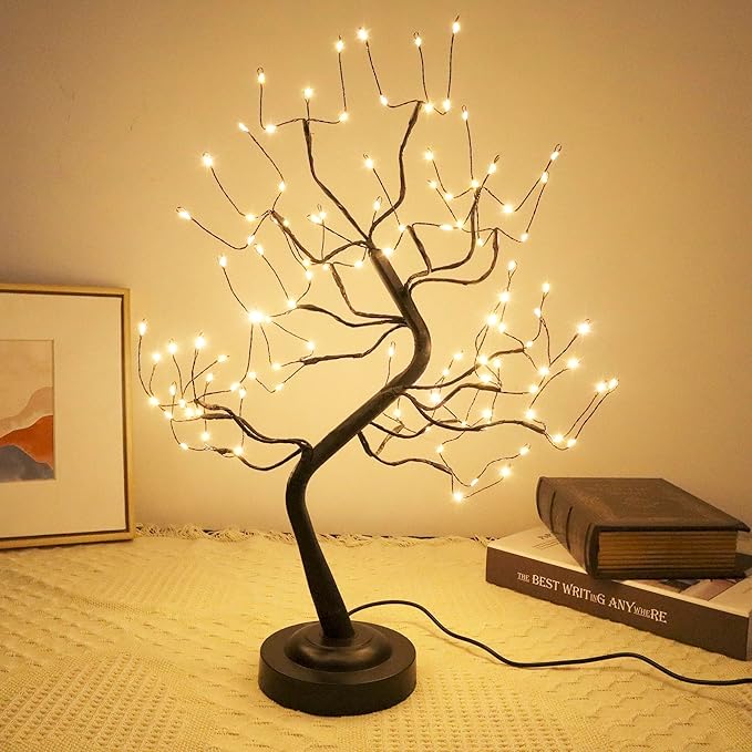20“ 108 LED Black Wire Fairy Lights with 8 Modes
