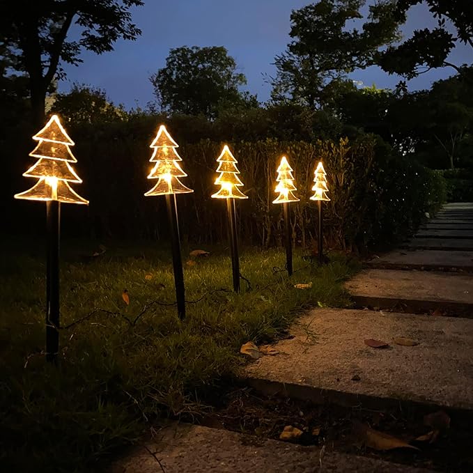 6.3FT 5 Pack Pathway Lights Christmas Tree Lights