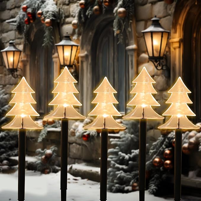 6.3FT 5 Pack Pathway Lights Christmas Tree Lights