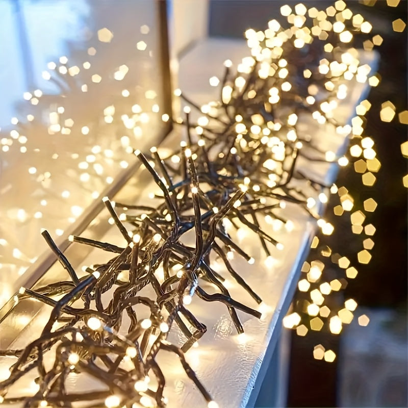 12.5FT 380 LED Connectable Cluster String Lights