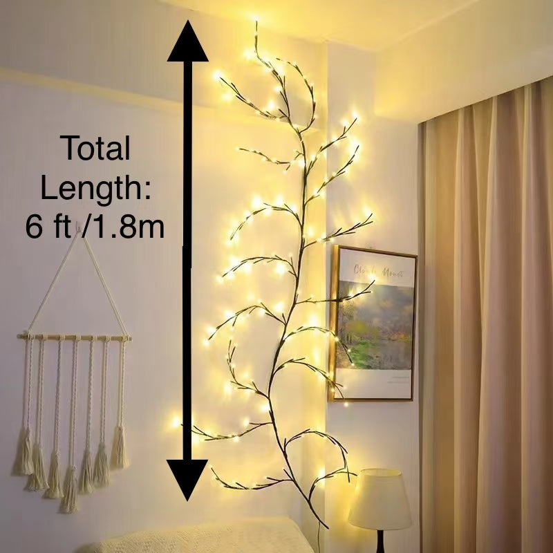 6 FT 96 LED Willow String Lights