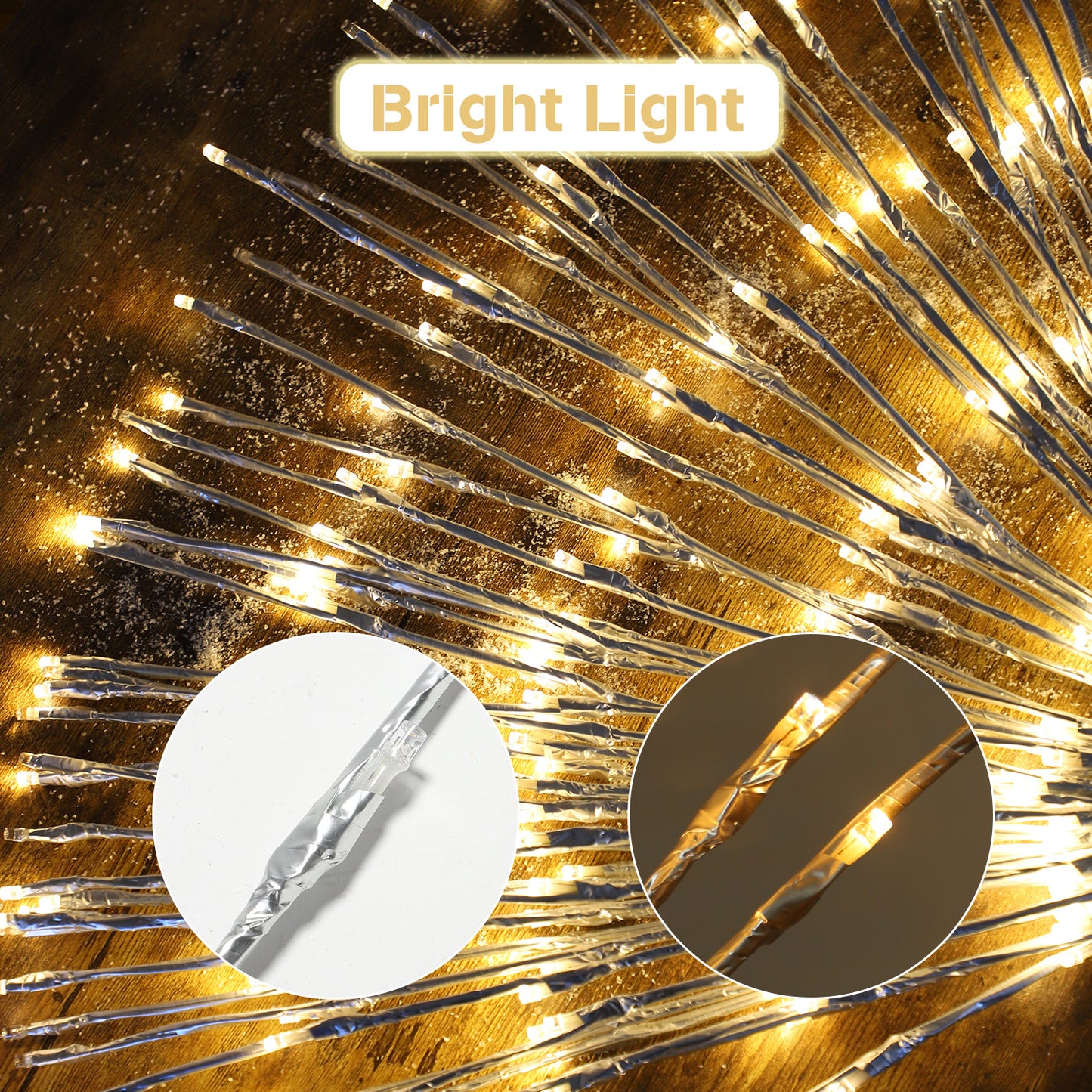 250L Warm White Exploding Star Light