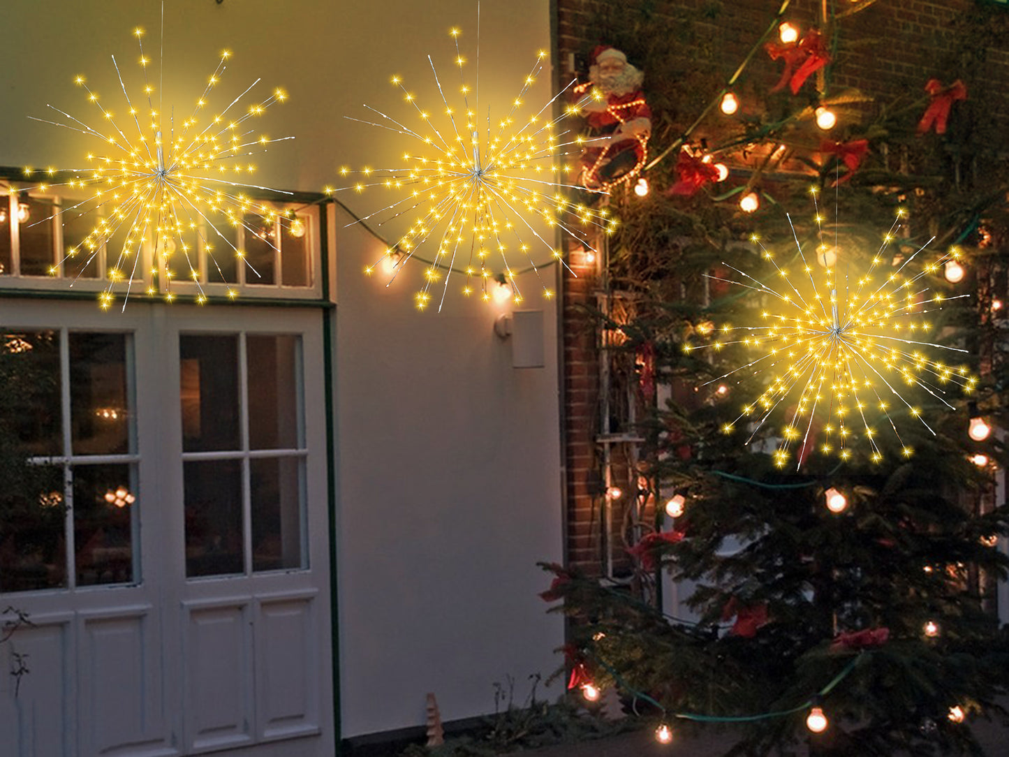 250L Warm White Exploding Star Light