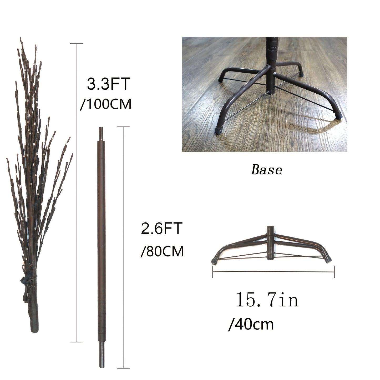 6 Ft 200 LED Purple Cherry Blossom Artificial Tree Lights