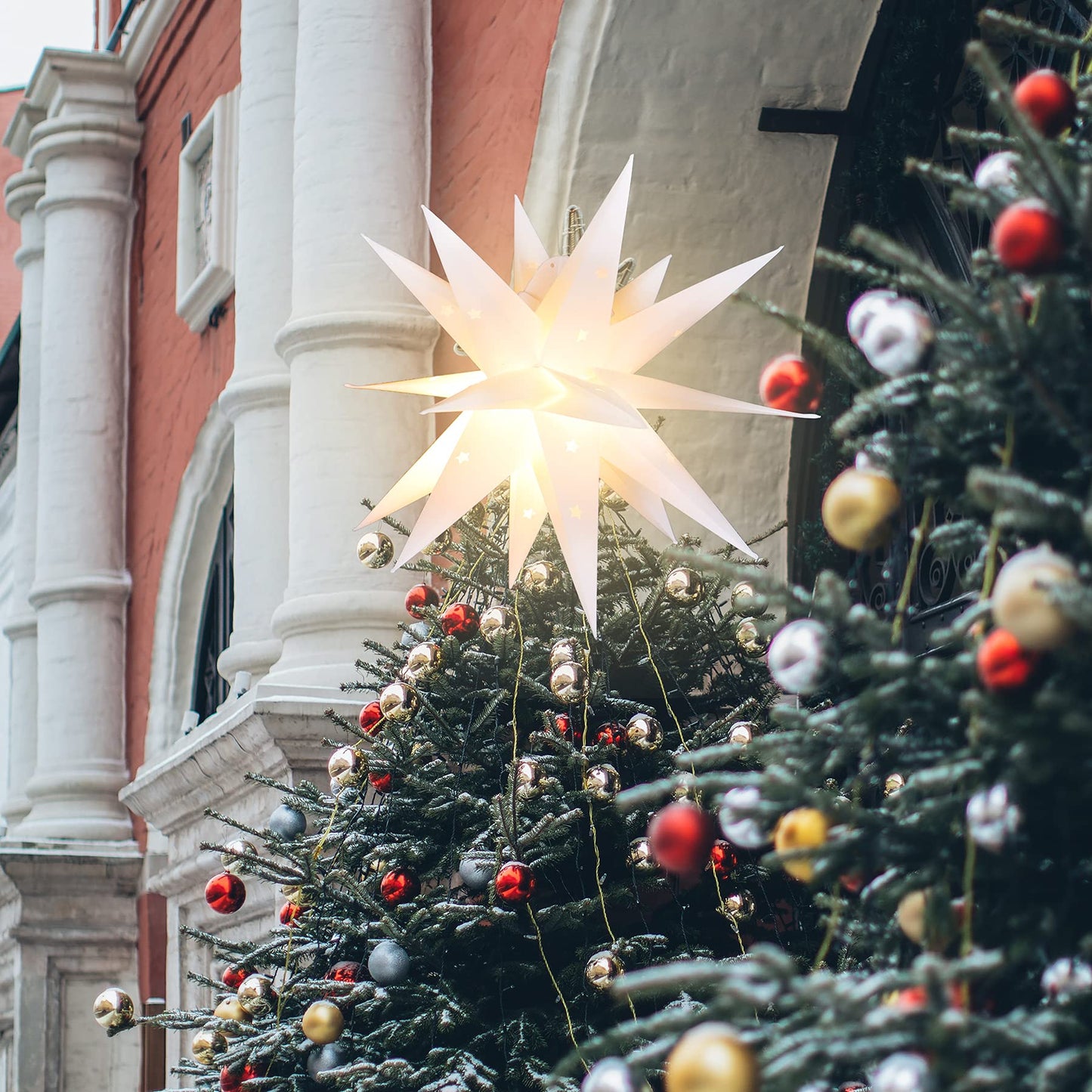White Moravian Star Lights