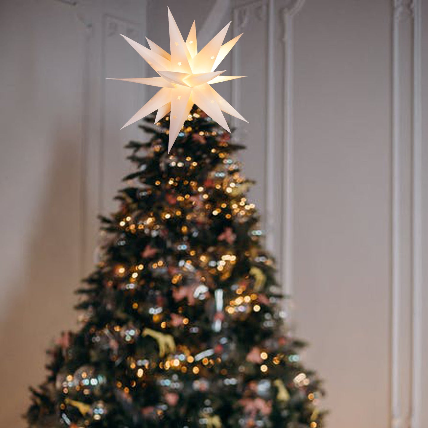 White Moravian Star Lights
