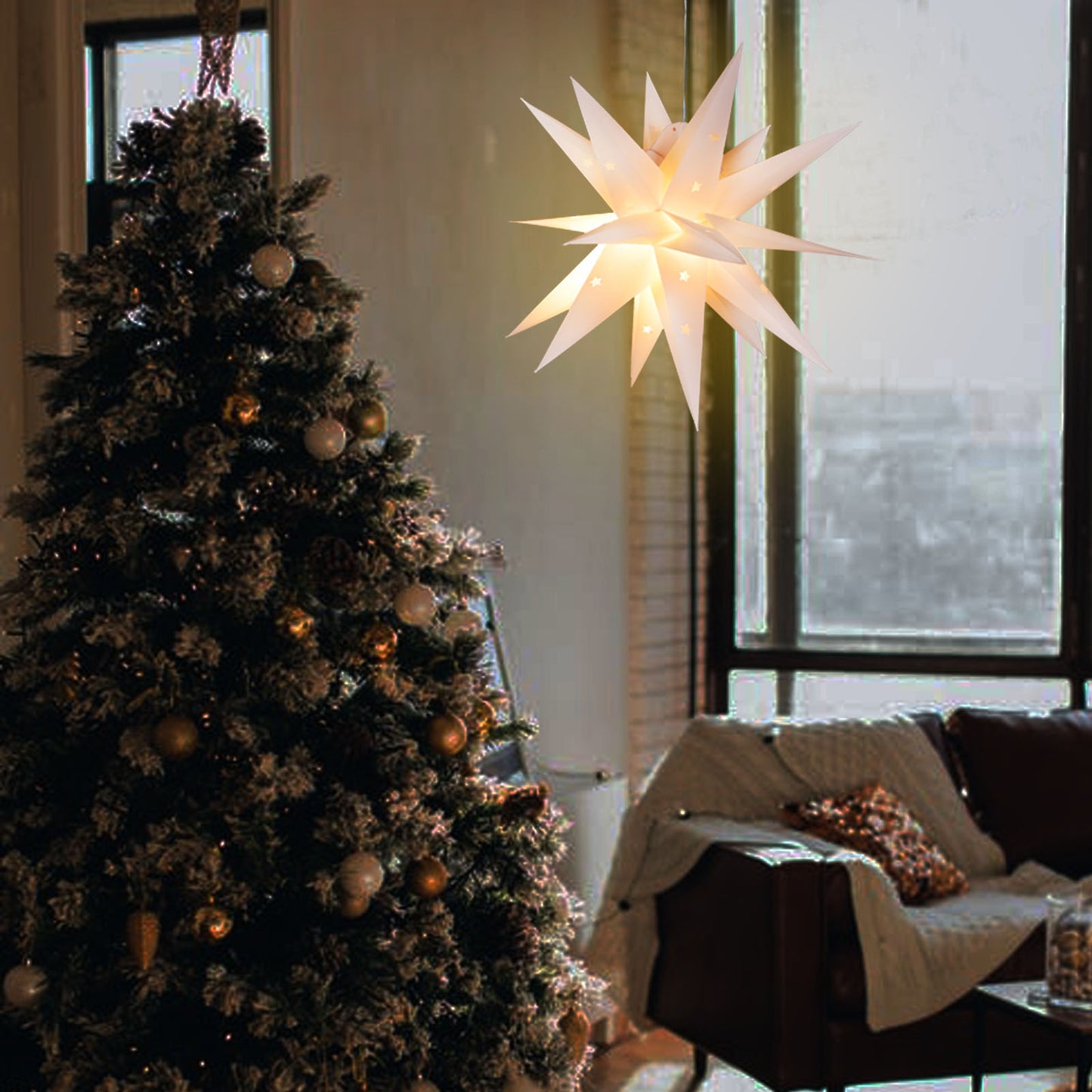 White Moravian Star Lights