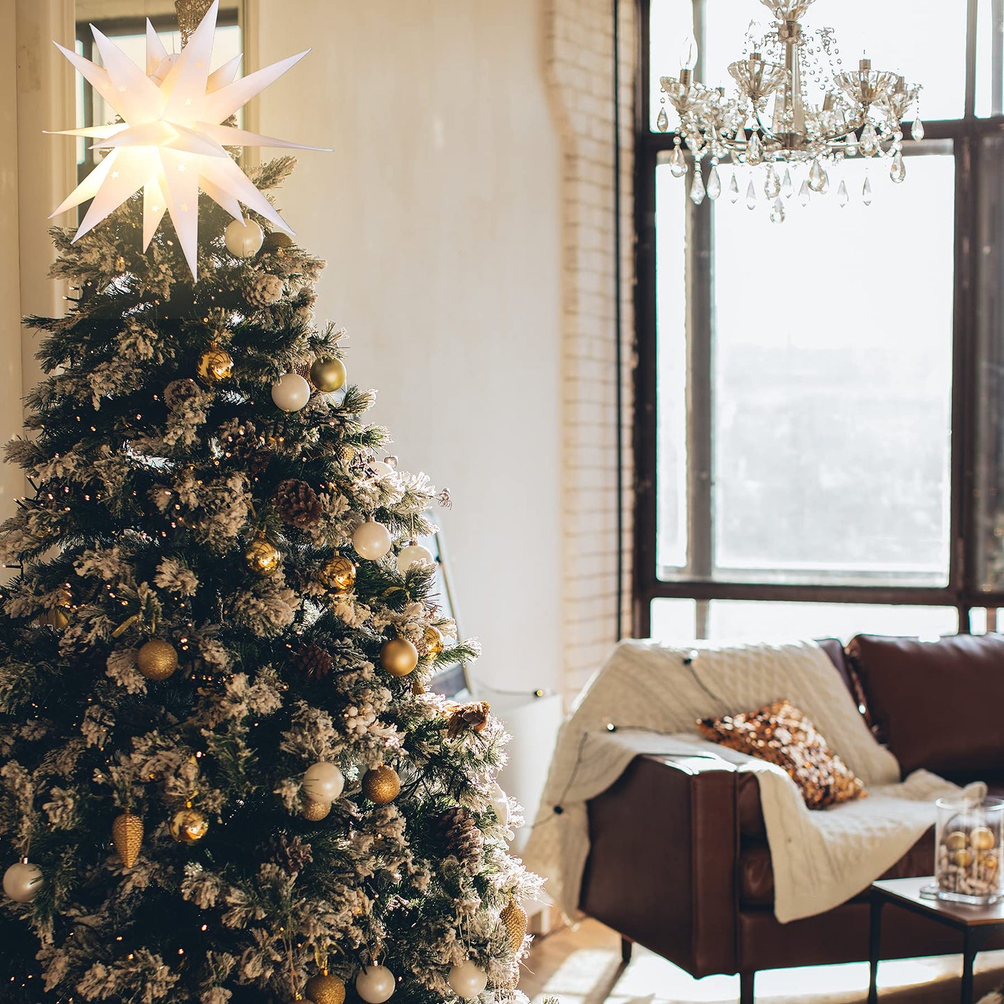 White Moravian Star Lights