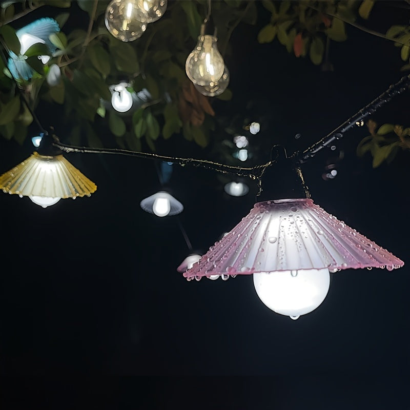 16.4 FT 10 LED String Lights with Multi-Petal Shades