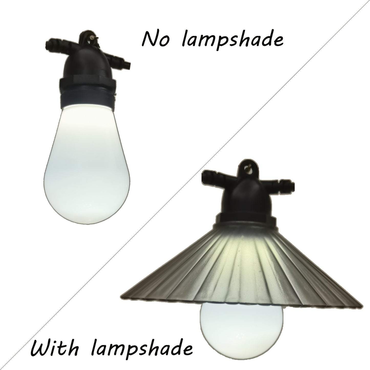 16.4 FT 10 LED String Lights with Multi-Petal Shades