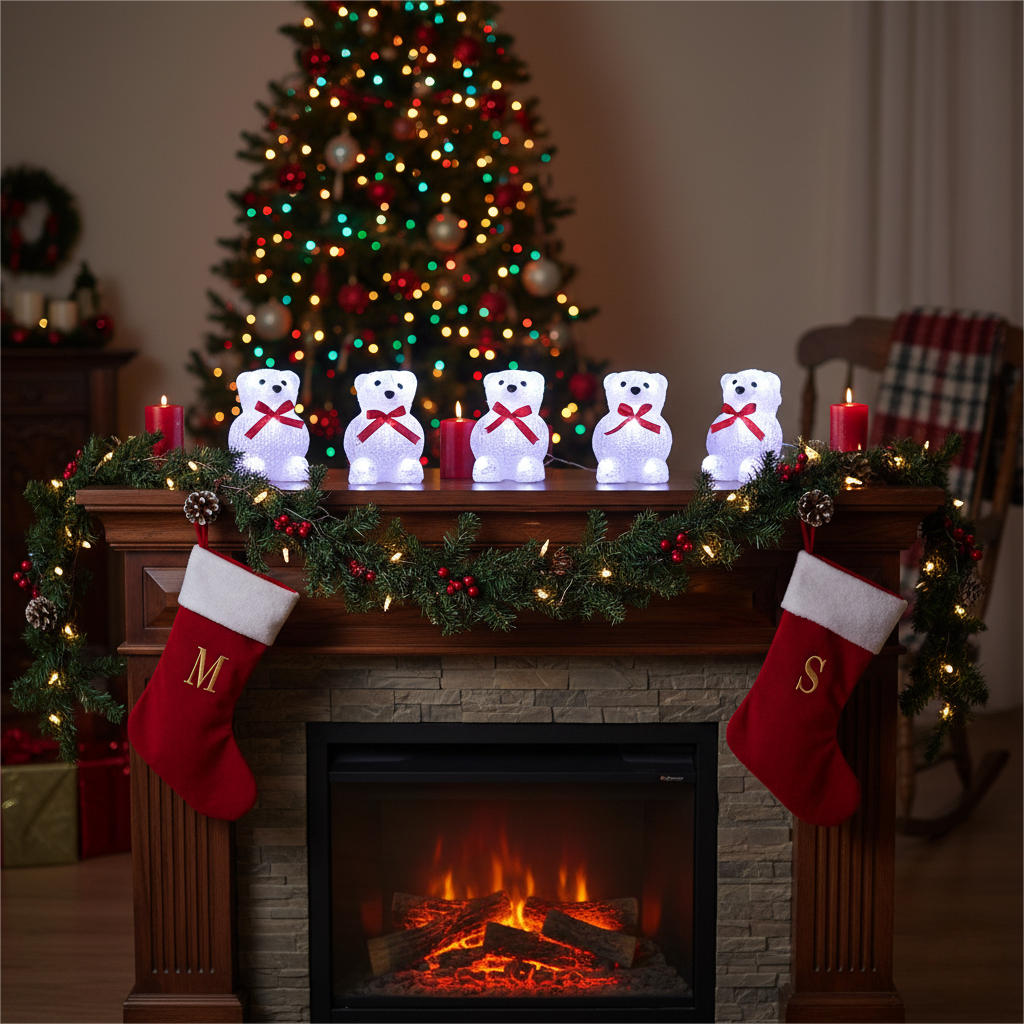 Small Sitting Acrylic Bears