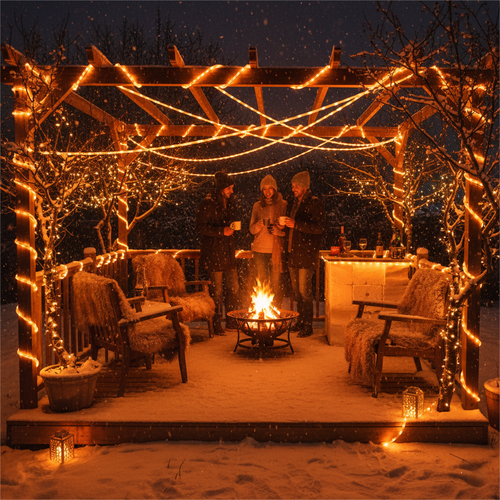 100Ft Warm White Rope String Lights